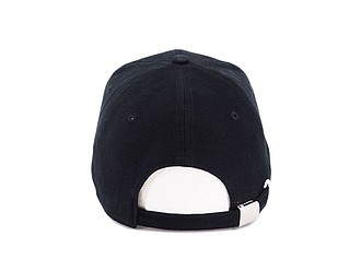 Trendy cap with sandwich visor, black