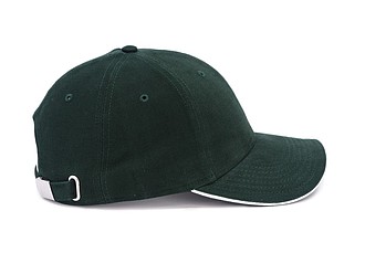 Trendy cap with sandwich visor, dark green