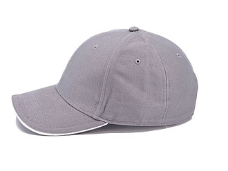 Trendy cap with sandwich visor, dark grey