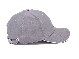 Trendy cap with sandwich visor, dark grey