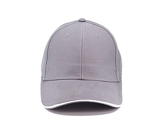 Trendy cap with sandwich visor, dark grey