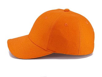 Trendy cap with sandwich visor, orange