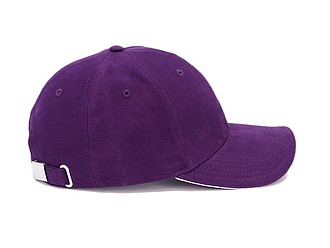 Trendy cap with sandwich visor, purple