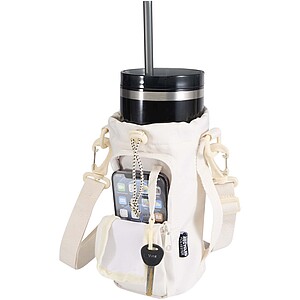 Trip Aware™ recycled travel bottle bag 2L, off white