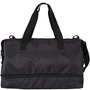 Trip Aware™ recycled travel duffel bag 42L, solid black