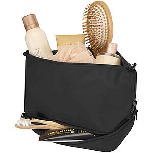 Trip Aware™ recycled travel toiletry bag 6L, solid black