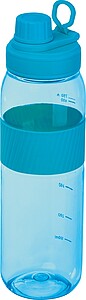 Tritan bottle with silicone grip, 750 ml, light blue