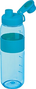 Tritan bottle with silicone grip, 750 ml, light blue
