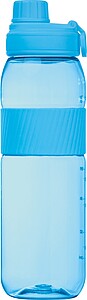 Tritan bottle with silicone grip, 750 ml, light blue