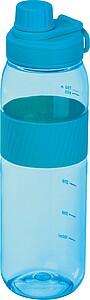 Tritan bottle with silicone grip, 750 ml, light blue