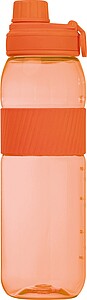 Tritan bottle with silicone grip, 750 ml, orange