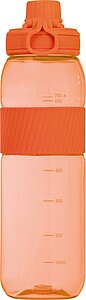 Tritan bottle with silicone grip, 750 ml, orange