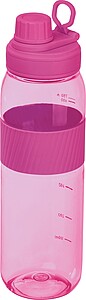 Tritan bottle with silicone grip, 750 ml, pink