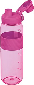 Tritan bottle with silicone grip, 750 ml, pink