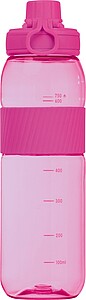 Tritan bottle with silicone grip, 750 ml, pink