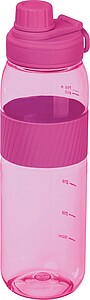 Tritan bottle with silicone grip, 750 ml, pink