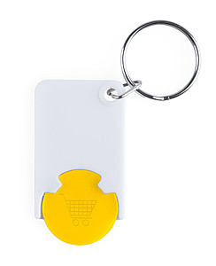 trolley coin keyring