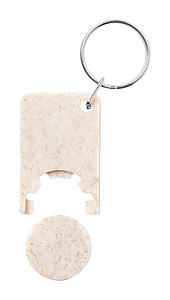 trolley coin keyring