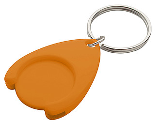 trolley coin keyring