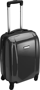 Trolley with four spinner wheels.Black