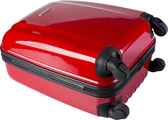 Trolley with four spinner wheels.Orange