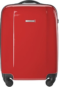 Trolley with four spinner wheels.Red