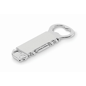 Truck shape bottle opener, matt silver