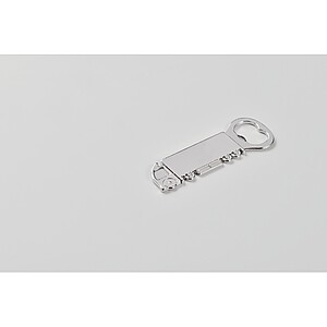 Truck shape bottle opener, matt silver