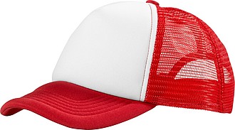 Trucker 5-panel cap, red