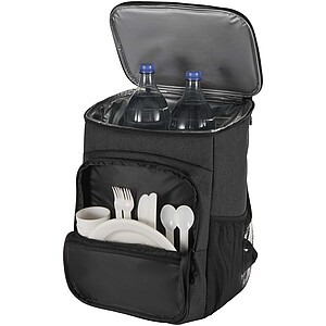 Tundra GRS recycled picnic cooler backpack with cutlery set 20L, heather charcoal