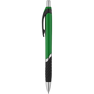 Turbo ballpoint pen with rubber grip