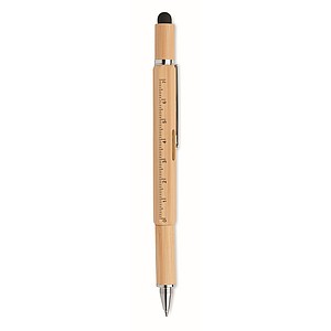 Twist action spirit level pen