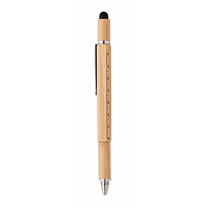 Twist action spirit level pen