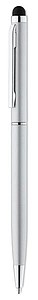Twist and touch ball pen, matt silver
