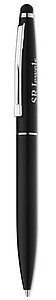 Twist type pen w stylus top, black