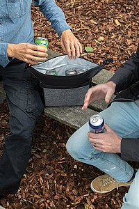 Two tone cooler bag,grey