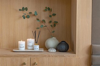 Ukiyo small scented candle in glass