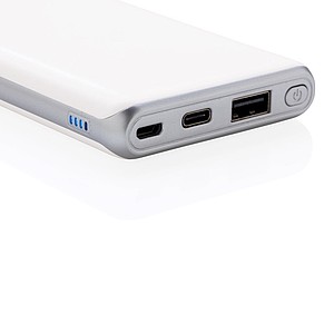 Ultra fast 10.000 mAh powerbank with PD, white