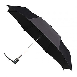 UMBERTO Folding umbrella with open-close systém, black