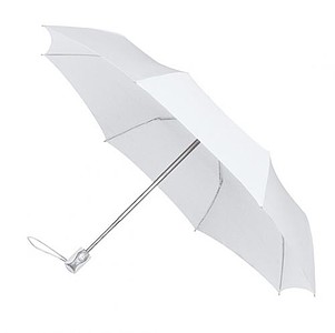 UMBERTO Folding umbrella with open-close systém, white