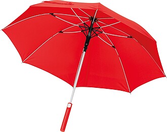 Umbrella, fibreglass, red
