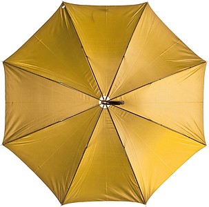Umbrella with double nylon cover, golden