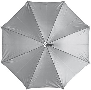 Umbrella with double nylon cover, grey