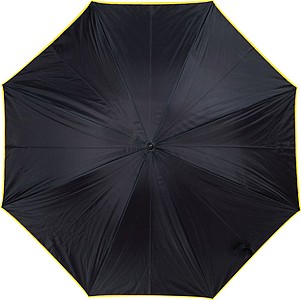 Umbrella with double nylon cover, yellow