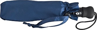 Umbrella, with pushbutton, dark blue