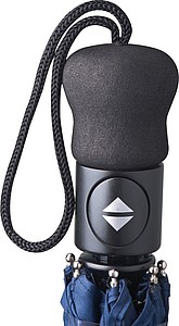 Umbrella, with pushbutton, dark blue