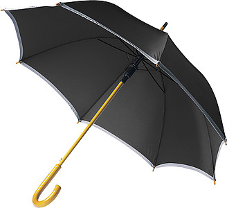 Umbrella with reflective border Black