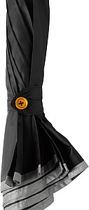 Umbrella with reflective border Black
