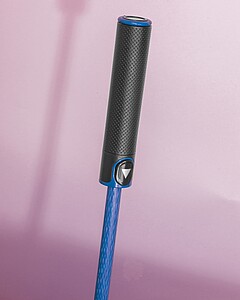 Umbrella with ring handle, blue
