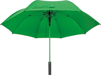 Umbrella with ring handle, green